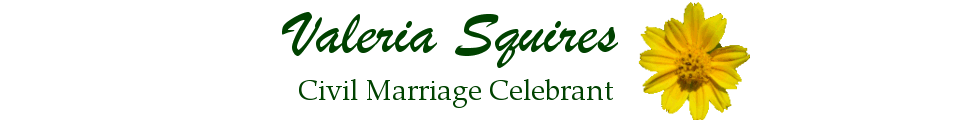 Valeria Squires – Civil Marriage Celebrant Narangba Queensland Australia